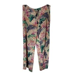 Tommy Bahama Sheer Floral Tropical Beach Pants Size Medium